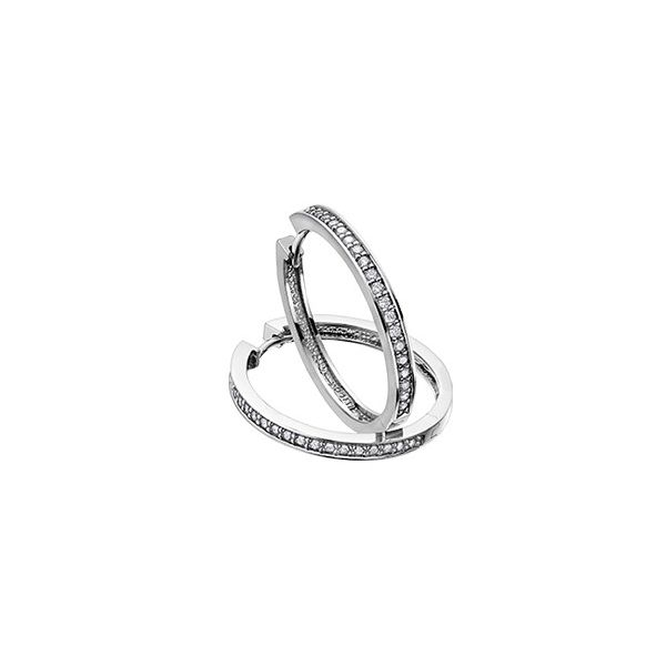 10KW 0.33TW Diamond Hoop Earrings Barthau Jewellers Stouffville, ON