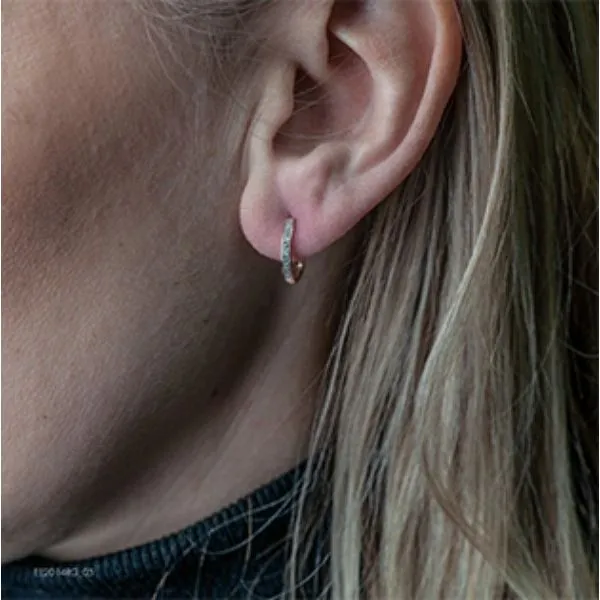 10KR 0.05TW Diamond Hoop Earrings Image 3 Barthau Jewellers Stouffville, ON