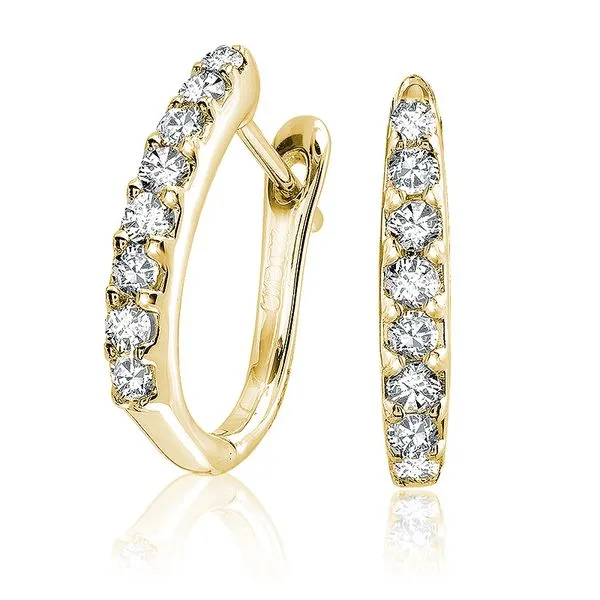 14K Yellow Gold 0.26TW Diamond Hoop Earrings Barthau Jewellers Stouffville, ON