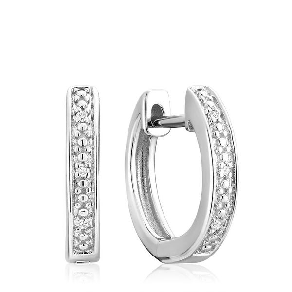 10KW Diamond Hoop Earrings Barthau Jewellers Stouffville, ON