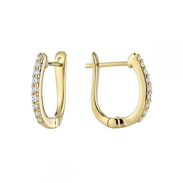10K Yellow Gold 0.28TW Diamond Hoop Earrings Barthau Jewellers Stouffville, ON