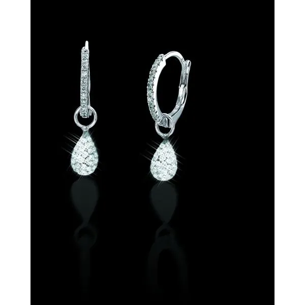 14K White Gold 0.70TW Diamond Hoop Earrings Barthau Jewellers Stouffville, ON