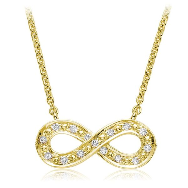 14KY Diamond Infinity Necklace Barthau Jewellers Stouffville, ON