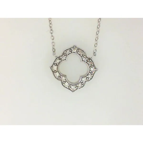 14K White Gold Diamond Necklace Image 2 Barthau Jewellers Stouffville, ON