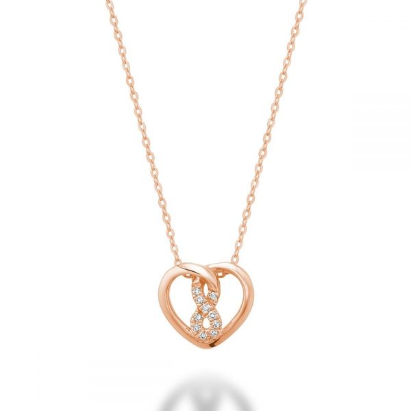 10KR Diamond Infinity Heart Necklace Barthau Jewellers Stouffville, ON