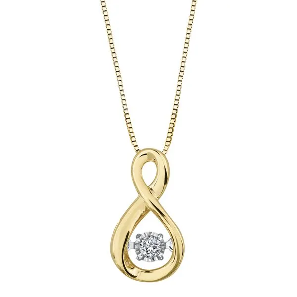 10KY DIAMOND SET PULSE NECKLACE Barthau Jewellers Stouffville, ON