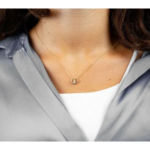 10K White Gold Diamond Infinity Heart Necklace Image 2 Barthau Jewellers Stouffville, ON