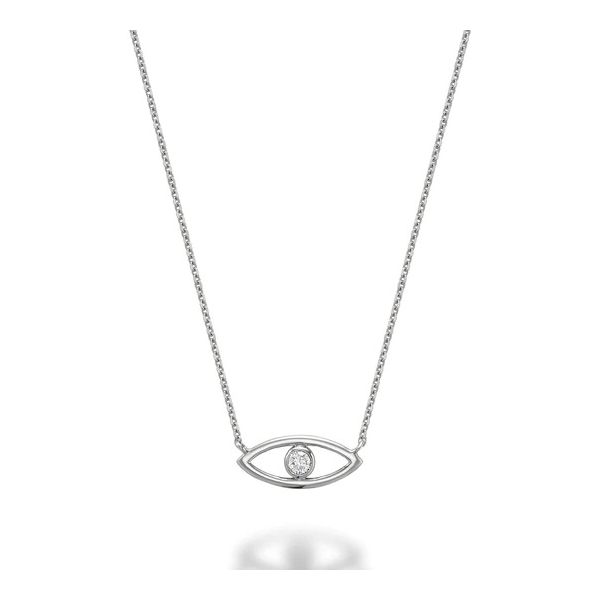 10KW Evil Eye Diamond Necklace Barthau Jewellers Stouffville, ON