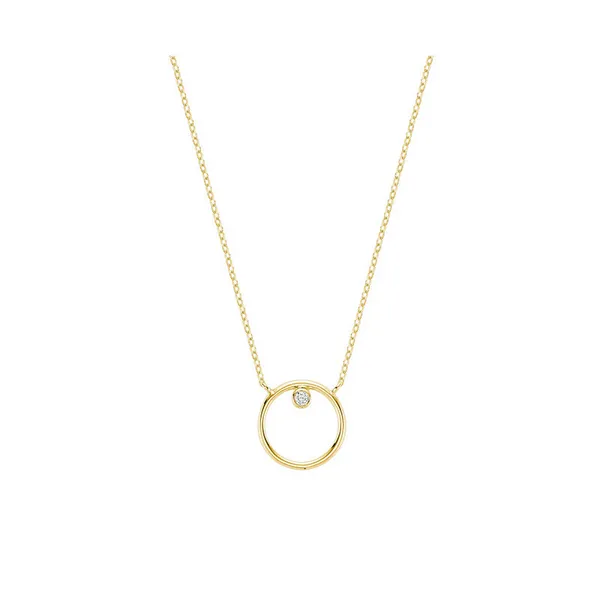 10KY Diamond Circle Necklace Barthau Jewellers Stouffville, ON