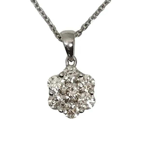 14K White Gold 0.70TW Diamond Necklace Barthau Jewellers Stouffville, ON