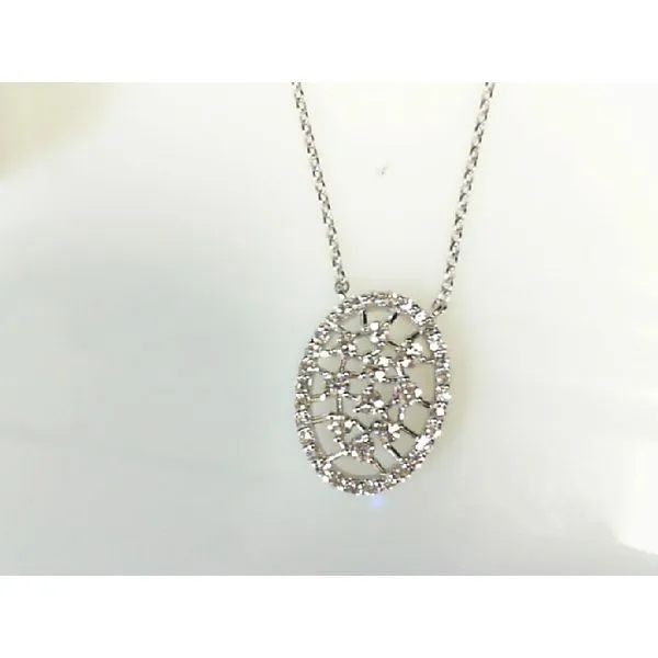 14K White Gold 0.56TW Diamond Necklace Barthau Jewellers Stouffville, ON