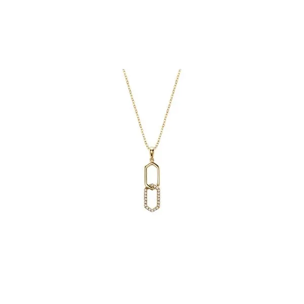 10K Yellow Gold Drop Diamond Pendant Image 2 Barthau Jewellers Stouffville, ON