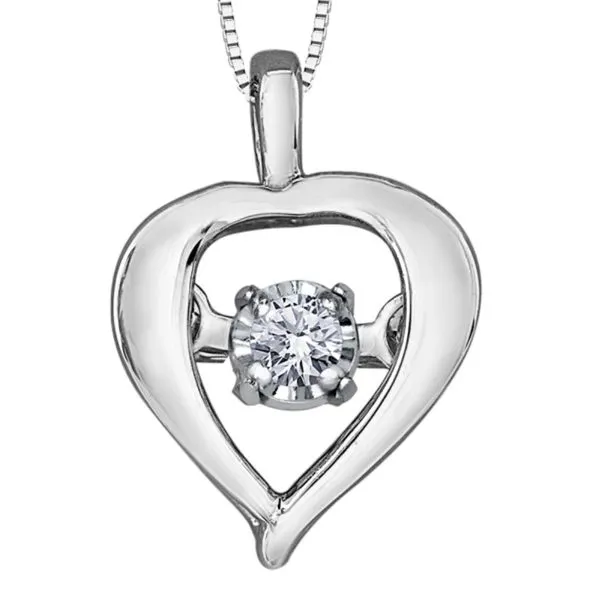 10K White Gold Diamond Set Pulse Necklace Barthau Jewellers Stouffville, ON