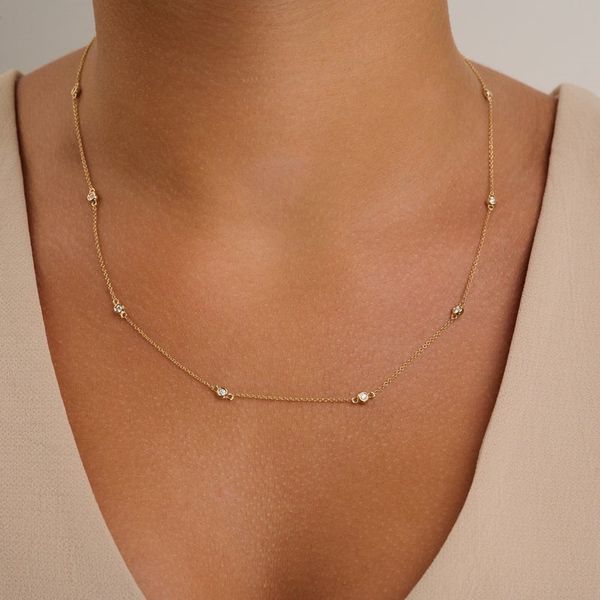 14K Rose Gold 0.22TW DIAMOND NECKLACE Image 2 Barthau Jewellers Stouffville, ON