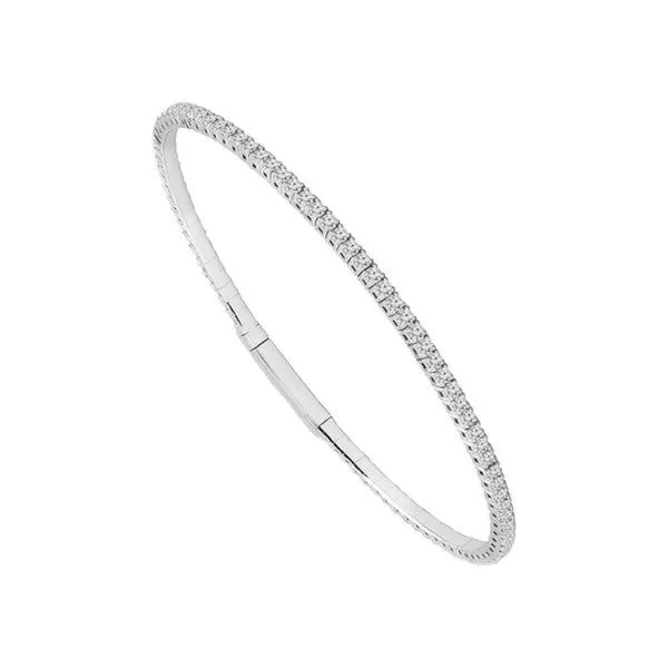 14KW 1.40tw Diamond Flexi Bangle Bracelet Barthau Jewellers Stouffville, ON