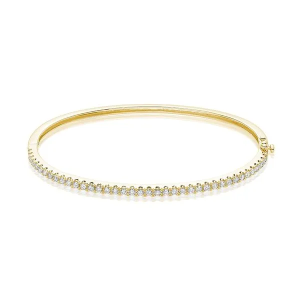 10K Yellow Gold 0.50tw Diamond Bangle Bracelet Barthau Jewellers Stouffville, ON