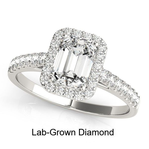 14KW 0.74TW Lab-Grown Diamond Halo Engagement Ring Barthau Jewellers Stouffville, ON