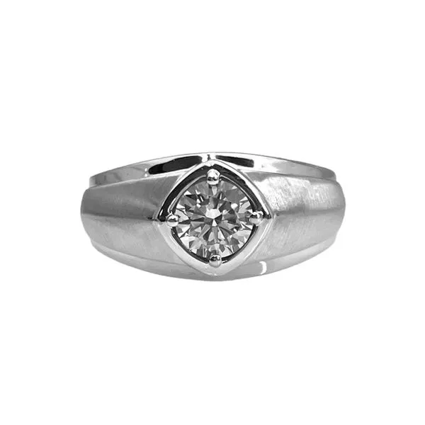 14K White Gold 1.00TW Lab-Grown Diamond Gent's Ring Image 2 Barthau Jewellers Stouffville, ON