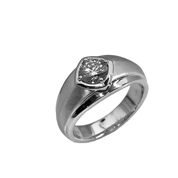 14K White Gold 1.00TW Lab-Grown Diamond Gent's Ring Barthau Jewellers Stouffville, ON