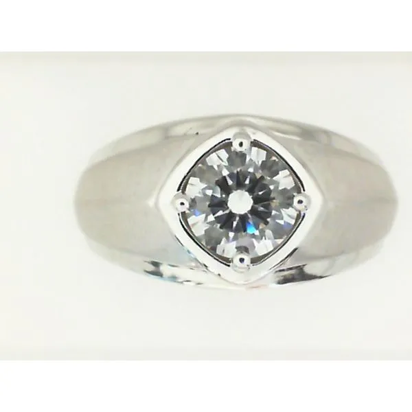 14K White Gold 1.00TW Lab-Grown Diamond Gent's Ring Barthau Jewellers Stouffville, ON