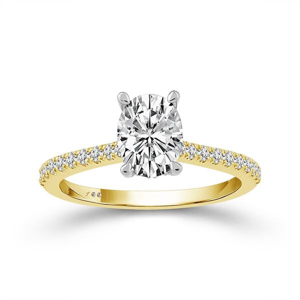 14K Yellow & White Gold 1.40TW Lab-Grown Engagement Ring Barthau Jewellers Stouffville, ON