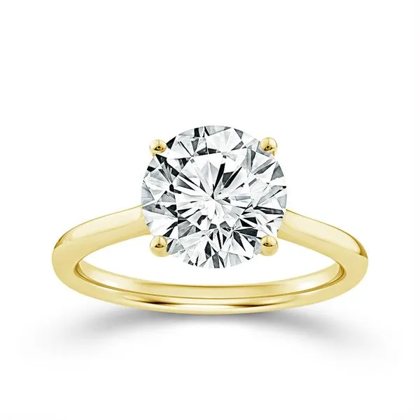 14K Yellow Gold 3.00CT VS2 E Lab-Grown Diamond LG656489241 8=0.08CT Hidden Halo Engagement Ring Barthau Jewellers Stouffville, ON