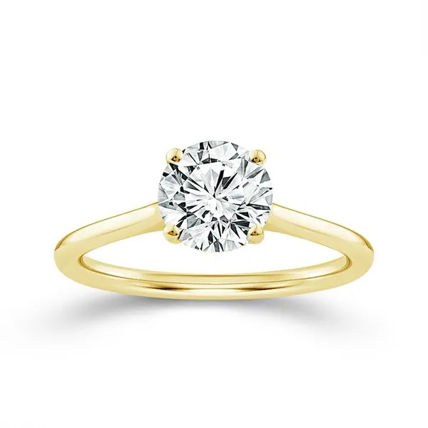 14K Yellow Gold 1.51CT VS1 E Lab-Grown Diamond LG681575990 6=0.04TW Hidden Halo Engagement Ring Barthau Jewellers Stouffville, ON
