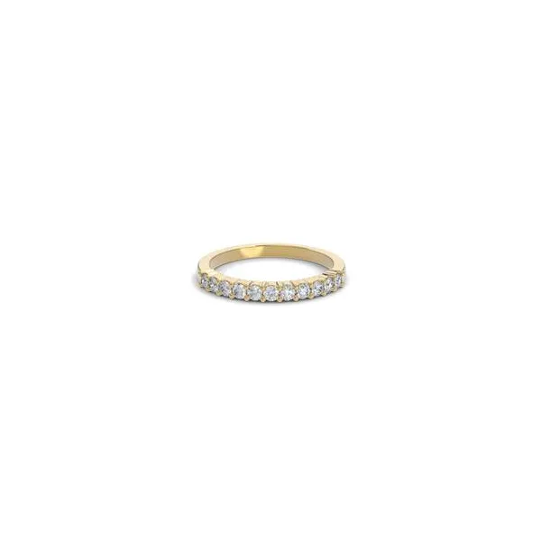 14K Yellow Gold 0.33TW VS F Lab-Grown Shared Claw Band Ring Image 3 Barthau Jewellers Stouffville, ON