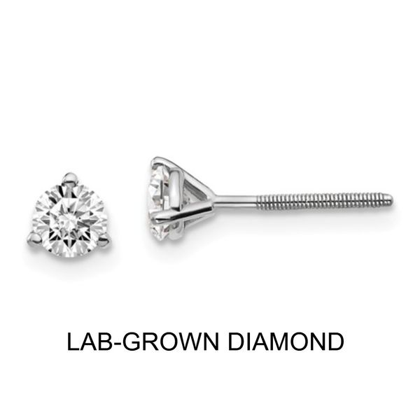 14KW 0.65TW Lab-Grown Diamond Stud Earrings Barthau Jewellers Stouffville, ON