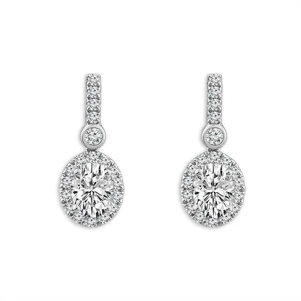 14K White Gold 1.33TW Lab-Grown Diamonds Earrings Barthau Jewellers Stouffville, ON