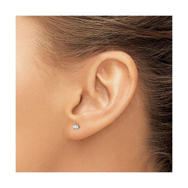14K White Gold 0.25TW Lab-Grown Diamond Earrings Image 2 Barthau Jewellers Stouffville, ON