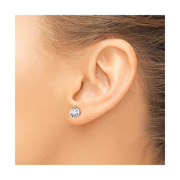 14K White Gold 1.50TW Lab-Grown Diamond Stud Earrings, Image 2 Barthau Jewellers Stouffville, ON