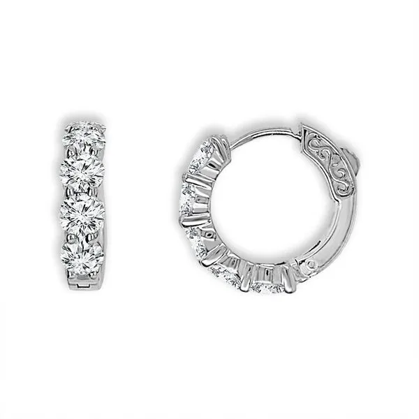 14KW 1.00tw Lab-Grown Diamond Hoop Earrings Barthau Jewellers Stouffville, ON