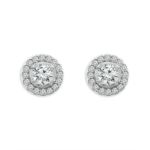 14K White Gold 1.00TW Lab-Grown Diamond Earrings Barthau Jewellers Stouffville, ON