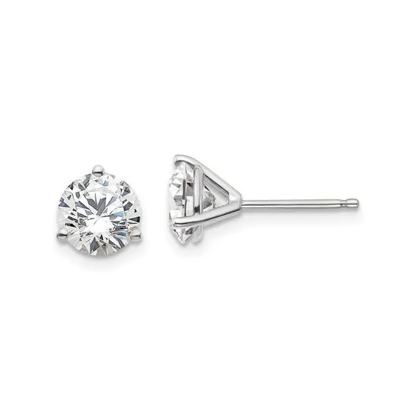 14K White Gold 2.00tw Lab Grown Diamond Stud Earrings Barthau Jewellers Stouffville, ON