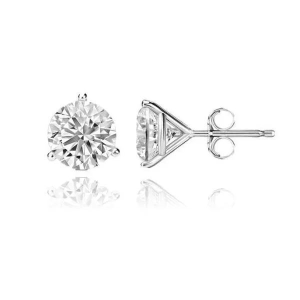 14K White Gold 4.00tw Lab Grown Diamond Stud Earrings Barthau Jewellers Stouffville, ON