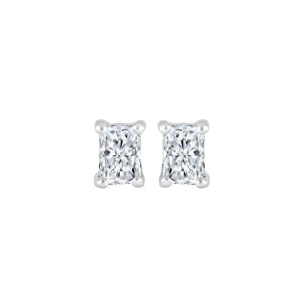 10K Yellow Gold 0.40TW Radiant Cut Lab Grown Diamond Earrings Barthau Jewellers Stouffville, ON