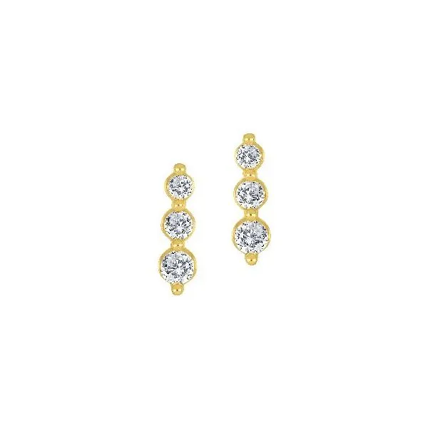 10K Yellow Gold 0.50TW Journey Lab Grown Diamond Earrings Barthau Jewellers Stouffville, ON