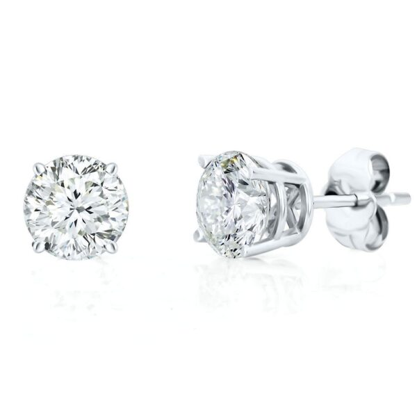 14K White Gold 1.5tw VS-SI F-G Lab-Grown Diamond Stud Earrings Barthau Jewellers Stouffville, ON