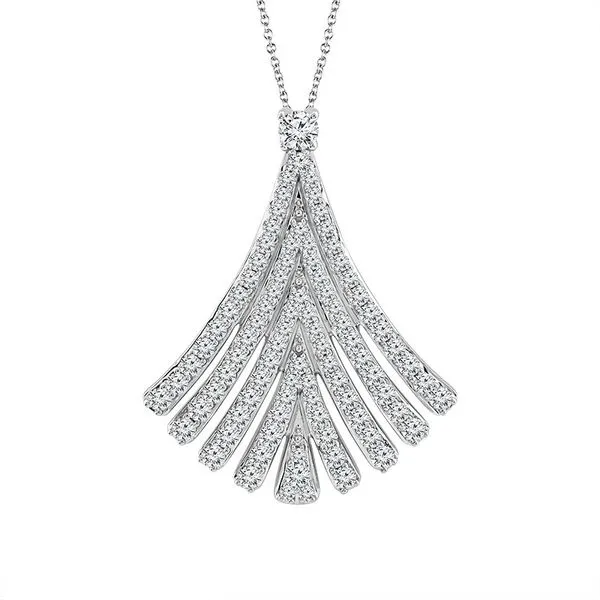 14K White Gold 1.0tw Lab-Grown Diamond Necklace Barthau Jewellers Stouffville, ON