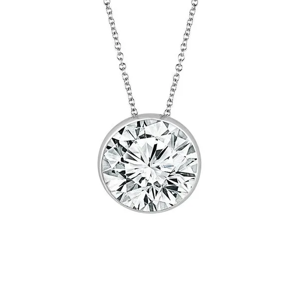 14K White Gold 1.00CT VS E-F Lab-Grown Diamond Necklace Barthau Jewellers Stouffville, ON