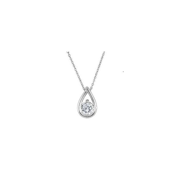 Sterling Silver Yellow Chain 0.25ct Lab-Grown Diamond Necklace Image 2 Barthau Jewellers Stouffville, ON
