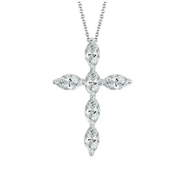 14K White Gold 1.12tw Lab-Grown Diamond Necklace Barthau Jewellers Stouffville, ON