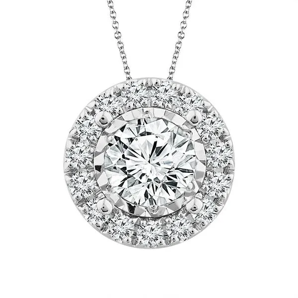 14K White Gold 1.00TW Lab-Grown Diamond Necklace Barthau Jewellers Stouffville, ON