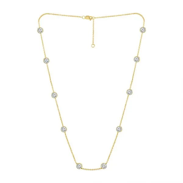 14KY 2.00TW Diamond Station Necklace Barthau Jewellers Stouffville, ON