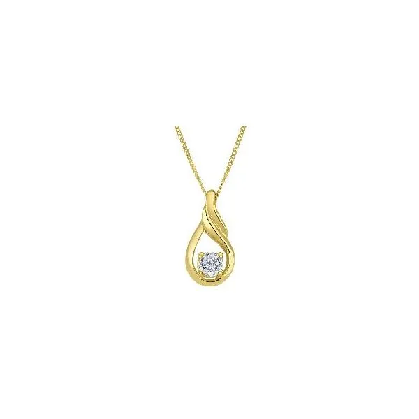 10K Yellow Gold 0.20TW Lab Grown Diamond Necklace Barthau Jewellers Stouffville, ON