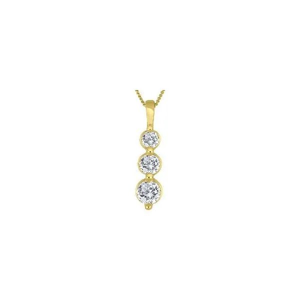 10K Yellow Gold 0.50TW Journey Lab Grown Diamond Necklace Barthau Jewellers Stouffville, ON