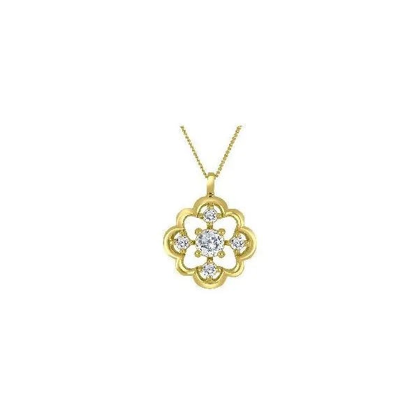 10K Yellow Gold 0.39TW Lab Grown Diamond Necklace Barthau Jewellers Stouffville, ON