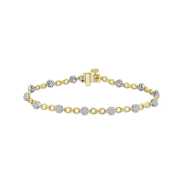 10K Yellow & White Gold 1.0TW Lab-Grown Diamond Bracelet Barthau Jewellers Stouffville, ON