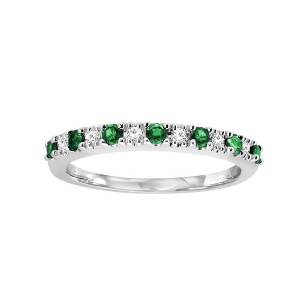 10K White Gold Emerald & Diamond Ring Barthau Jewellers Stouffville, ON
